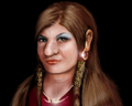 A portrait of a female dwarf in Wizardry 8.