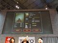 A photo from during JAEPO 2015, panel screen shows Beckett stat screen, wielding JAEPO Sword.