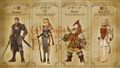 Various races artwork in Wizardry Variants Daphne including Beastfolk